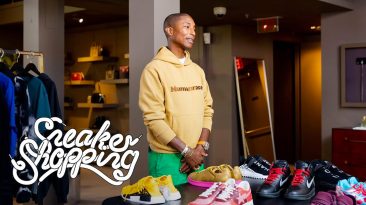 Pharrell Williams Goes Sneaker Shopping