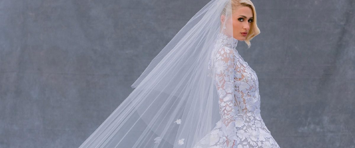 Paris Hilton's Custom Oscar de la Renta Bridal Gown