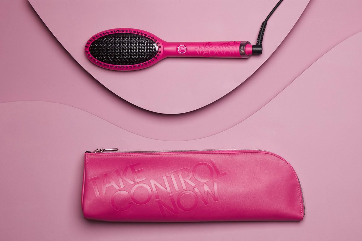 ghd Glide Hot Brush Pink Limited Edition