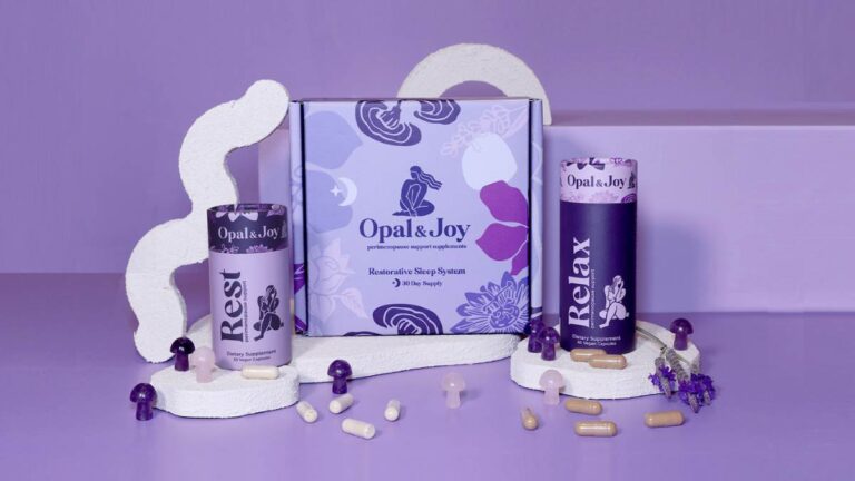 Opal & Joy Perimenopause Support Supplements Restorative Sleep System